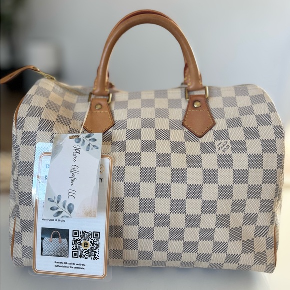 Louis Vuitton Handbags - Louis Vuitton Speedy 30 Azur